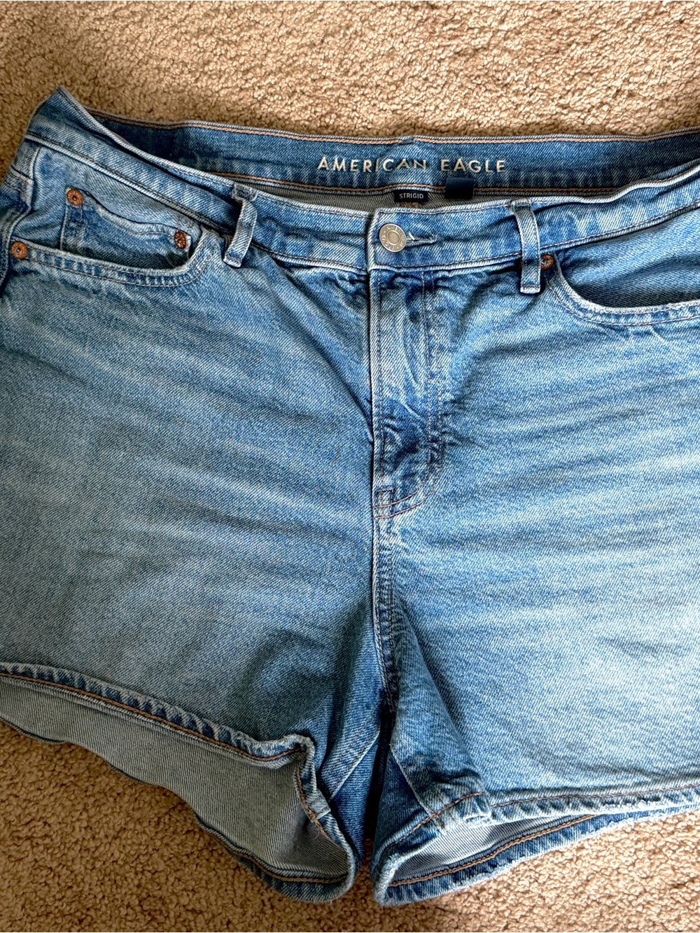 American Eagle Outfitters Light Blue Denim Jean Shorts